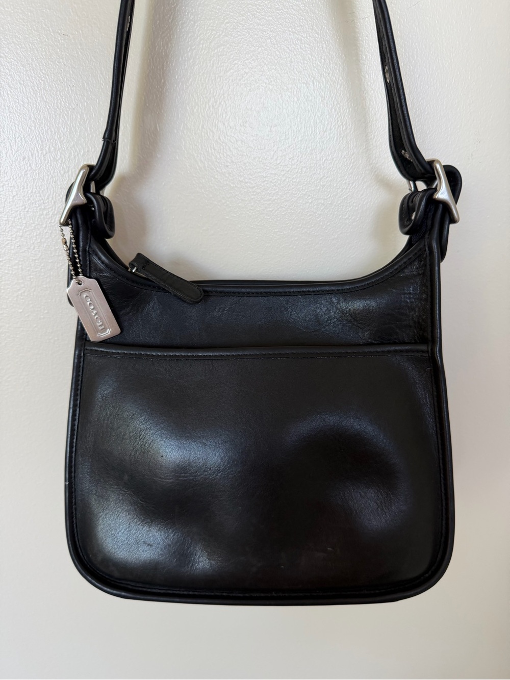 COACH Vintage Black Legacy 9966 Leather Crossbody w Silver Hardware & Hangtag